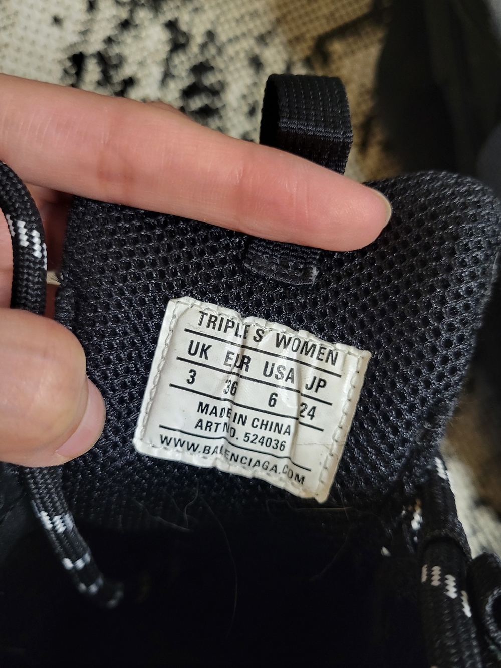 Balenciaga Black Triple S Sneakers IT 36 | US Women's 6 - Picture 6 of 8